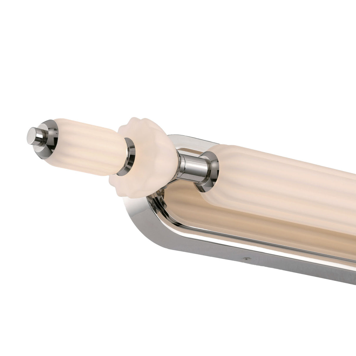 Giselle LED Vanity 39", Polished Nickel with Opal Glass