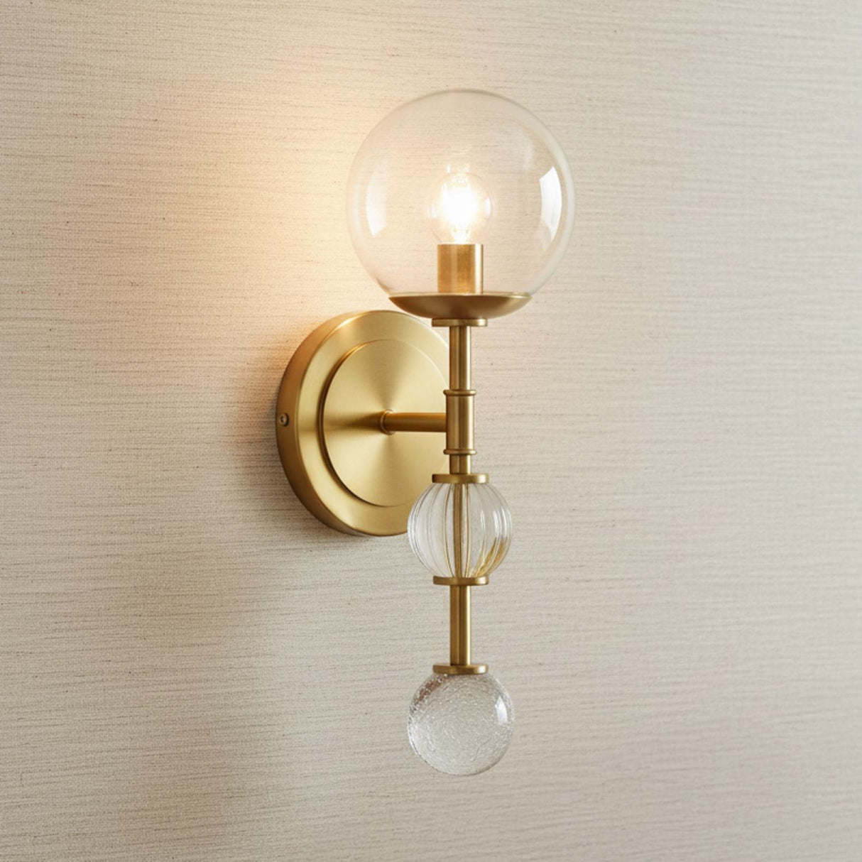 Lumi Wall Sconce 15", Brass