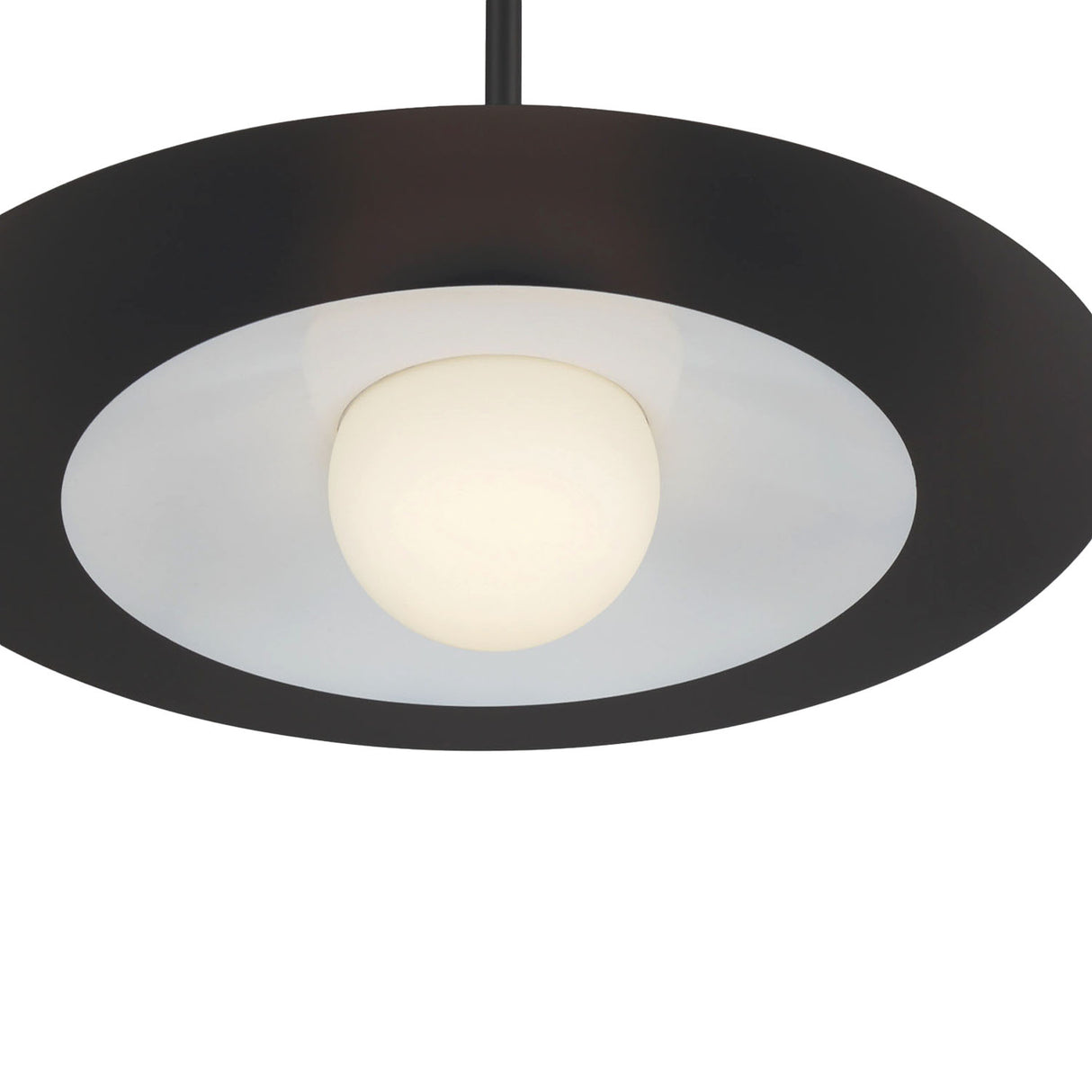 Yates LED Pendant 30", Matte Black