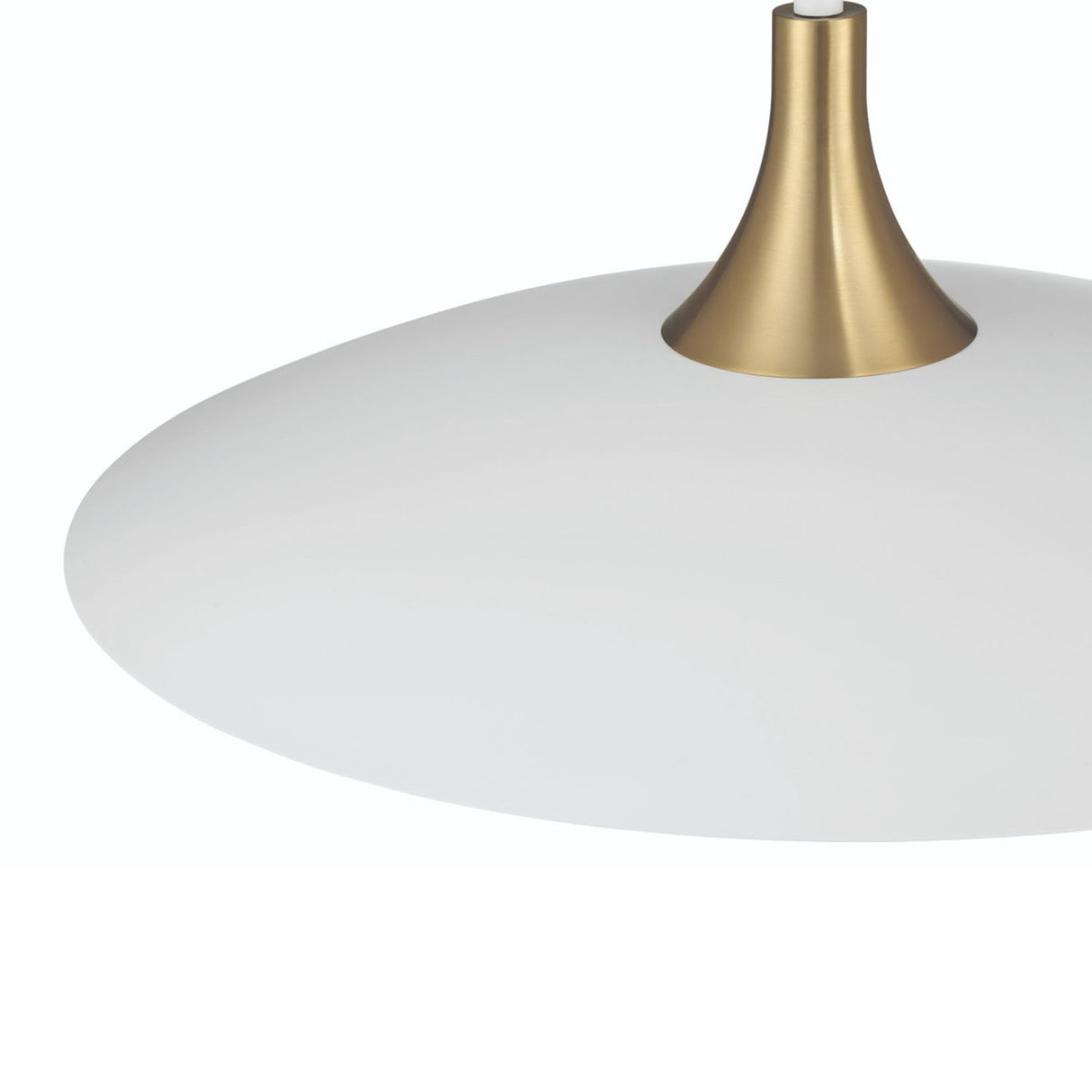 Yates LED Pendant 30", Matte White