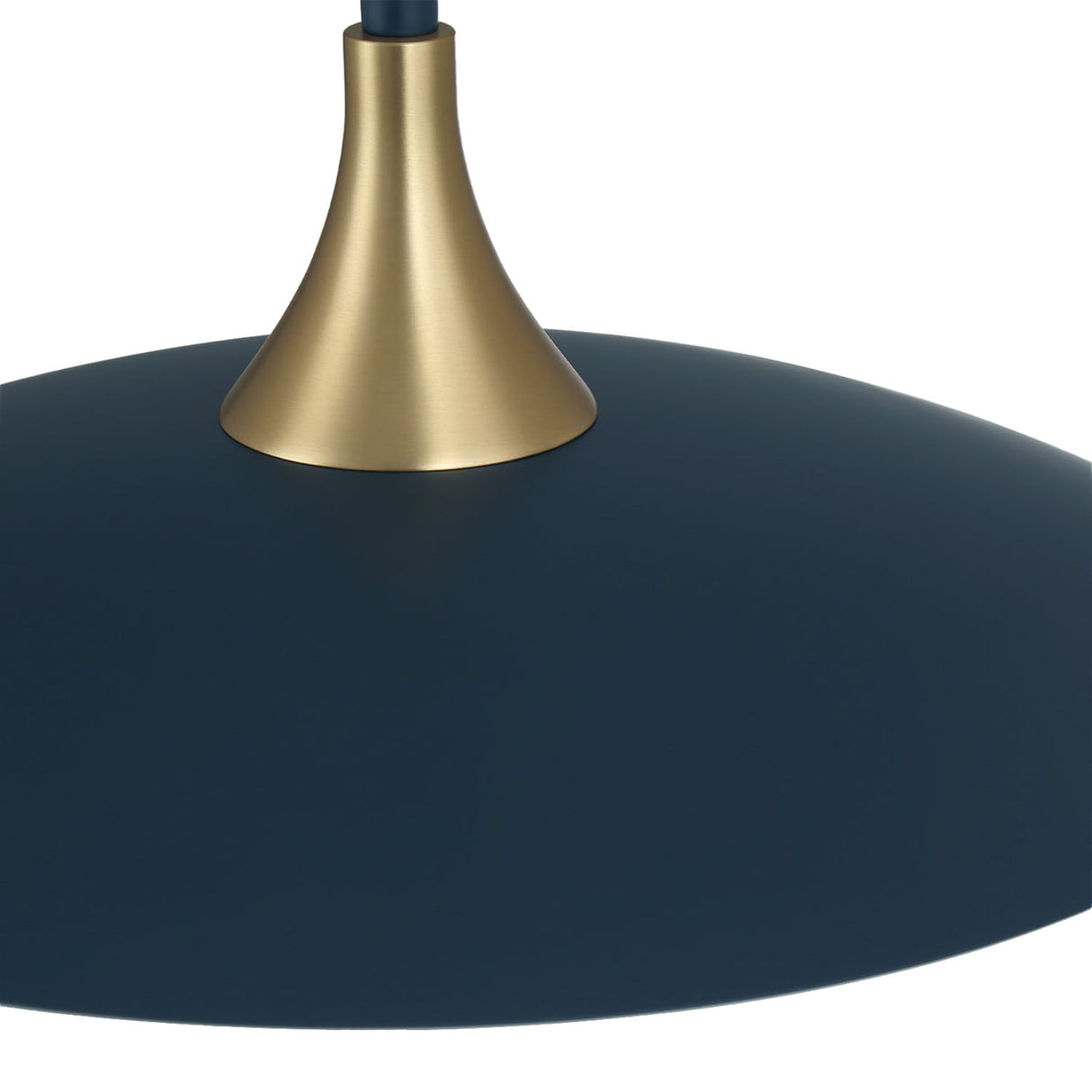 Yates LED Pendant 18", Matte Navy