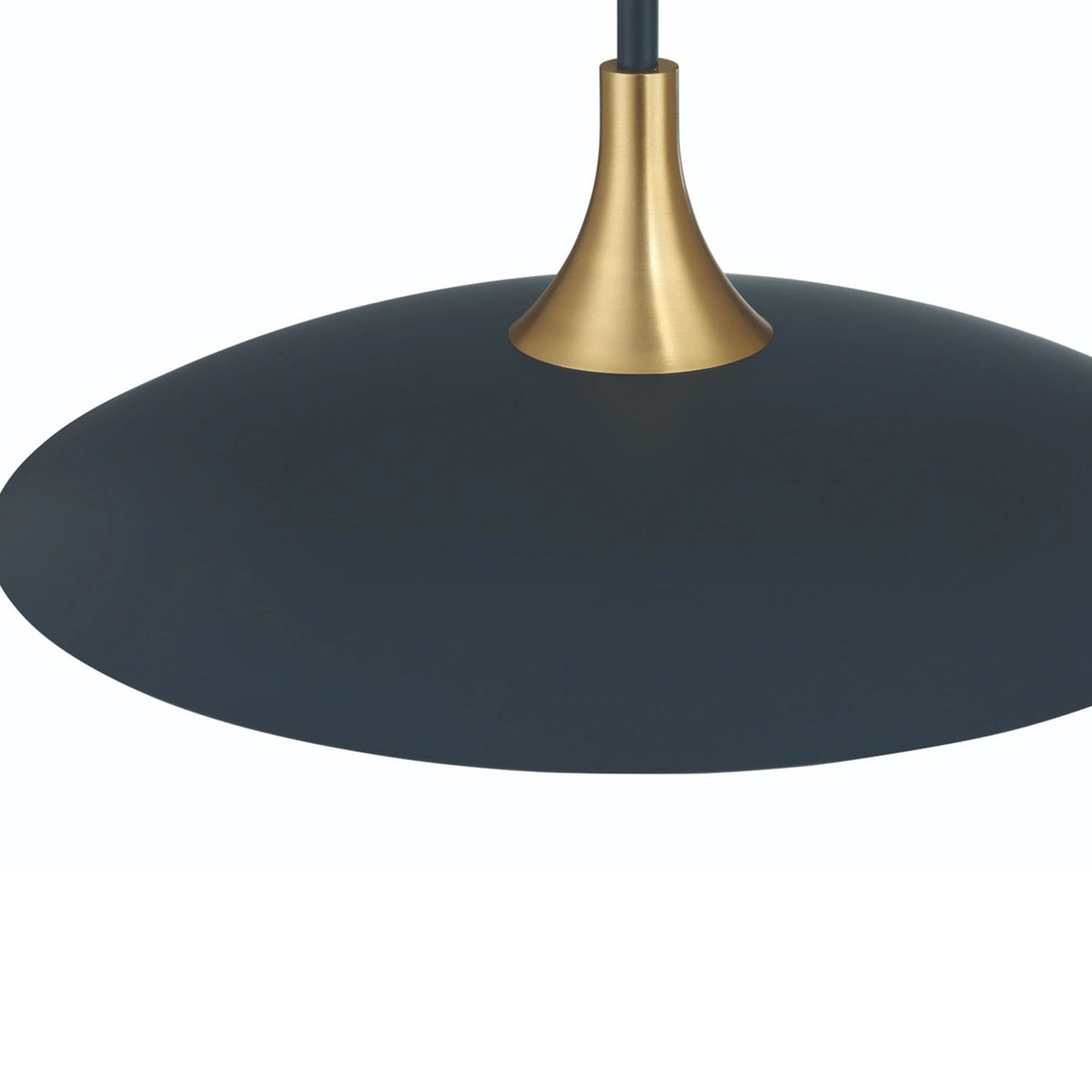 Yates Large LED Pendant 30", Matte Navy