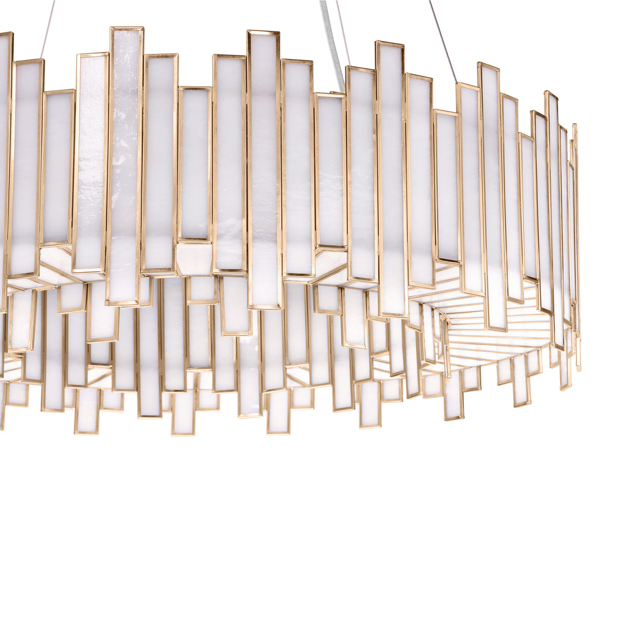 Colette 8 Light Chandelier 28", Antique Brass
