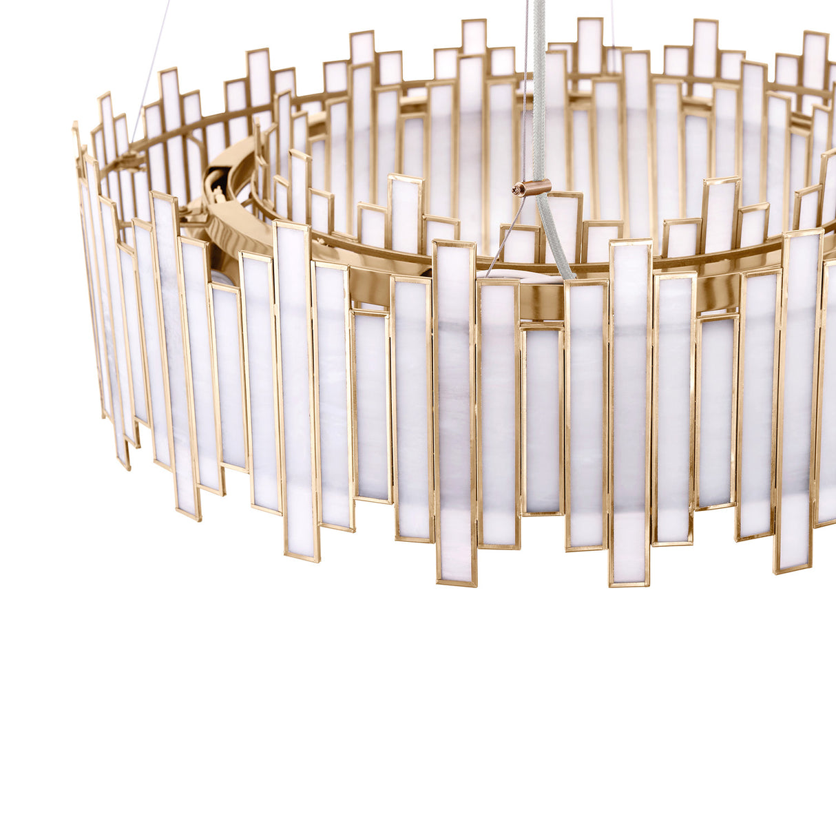 Colette 8 Light Chandelier 28", Antique Brass