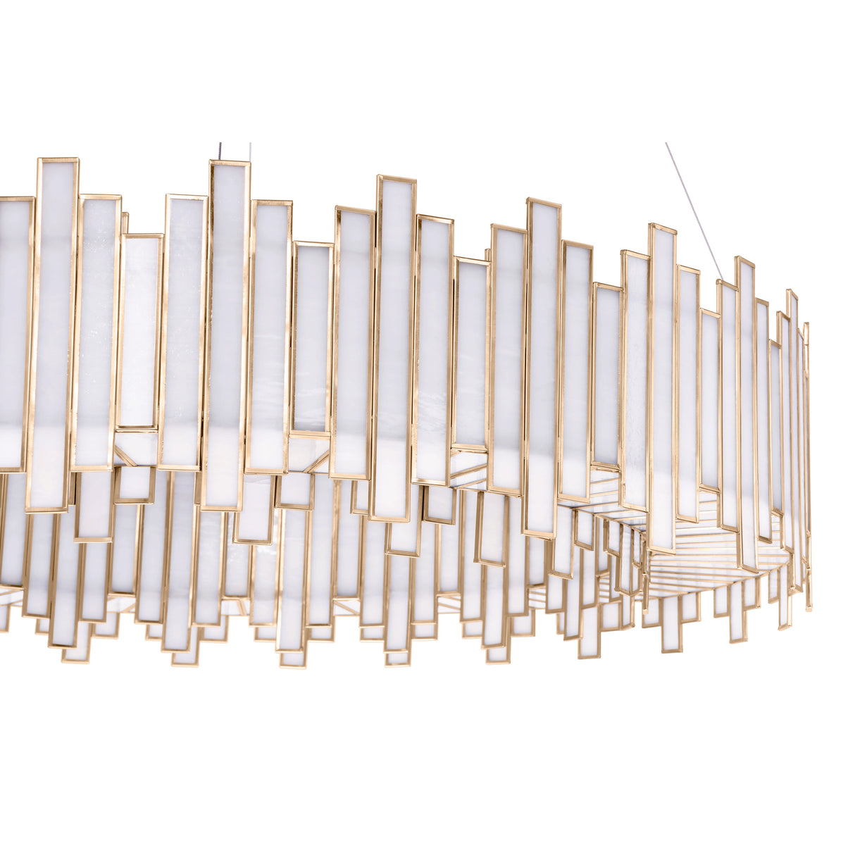 Colette 12 Light Chandelier 37", Antique Brass