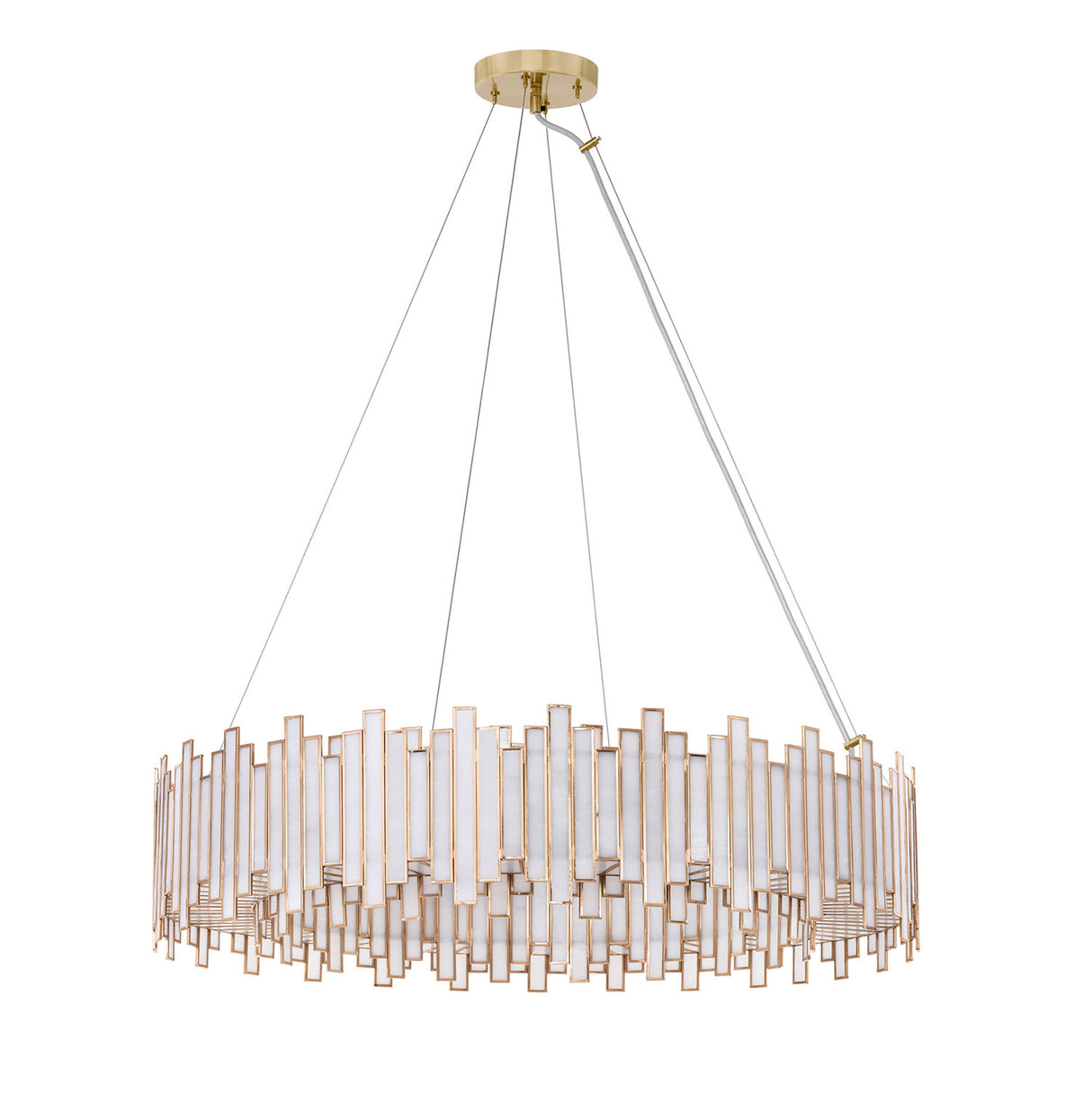 Colette 12 Light Chandelier 37", Antique Brass
