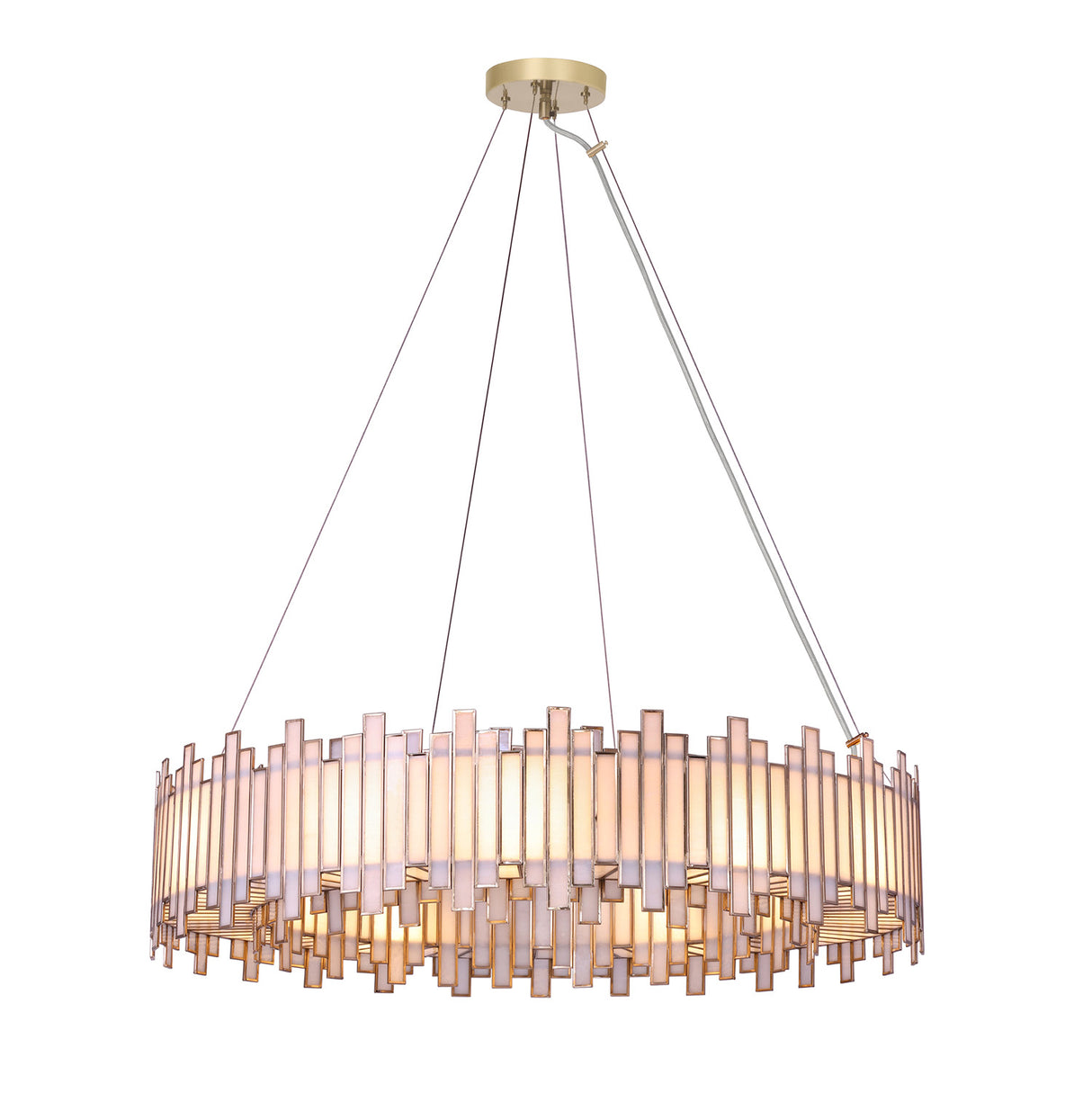 Colette 12 Light Chandelier 37", Antique Brass