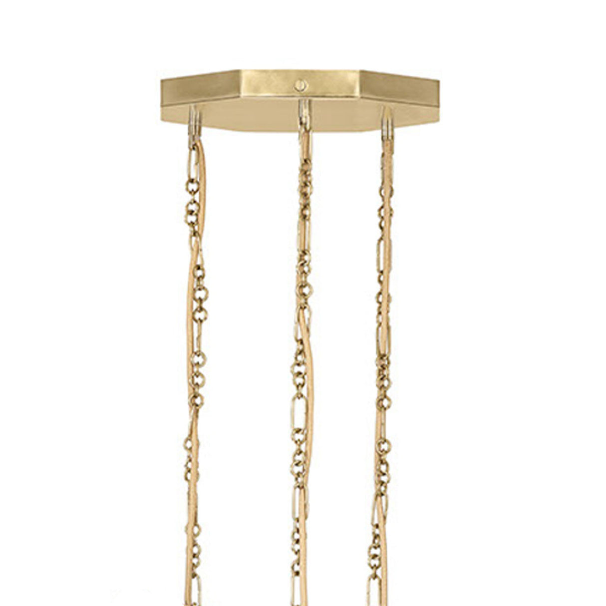 Calla 3 Light Chandelier 18", Antique Brass