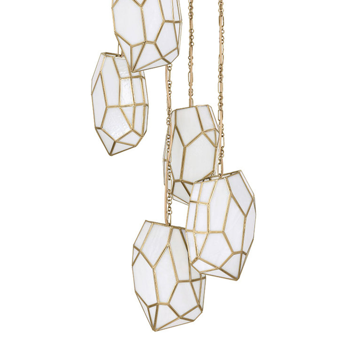 Calla 5 Light Chandelier 24", Antique Brass