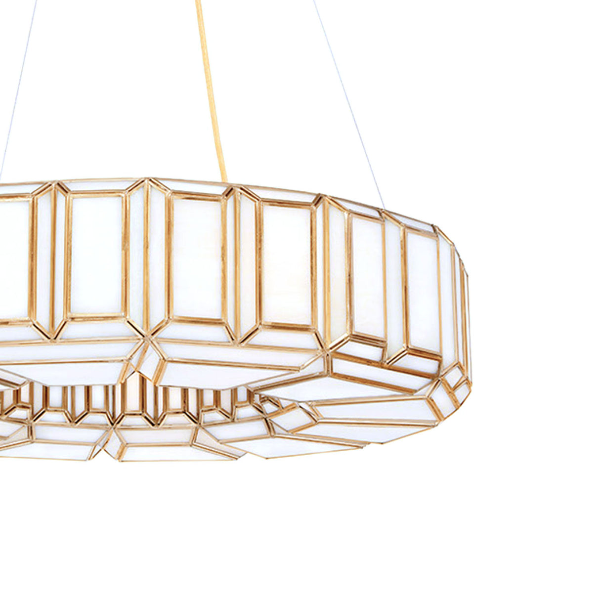 Camille 8 Light Chandelier 28", Antique Brass