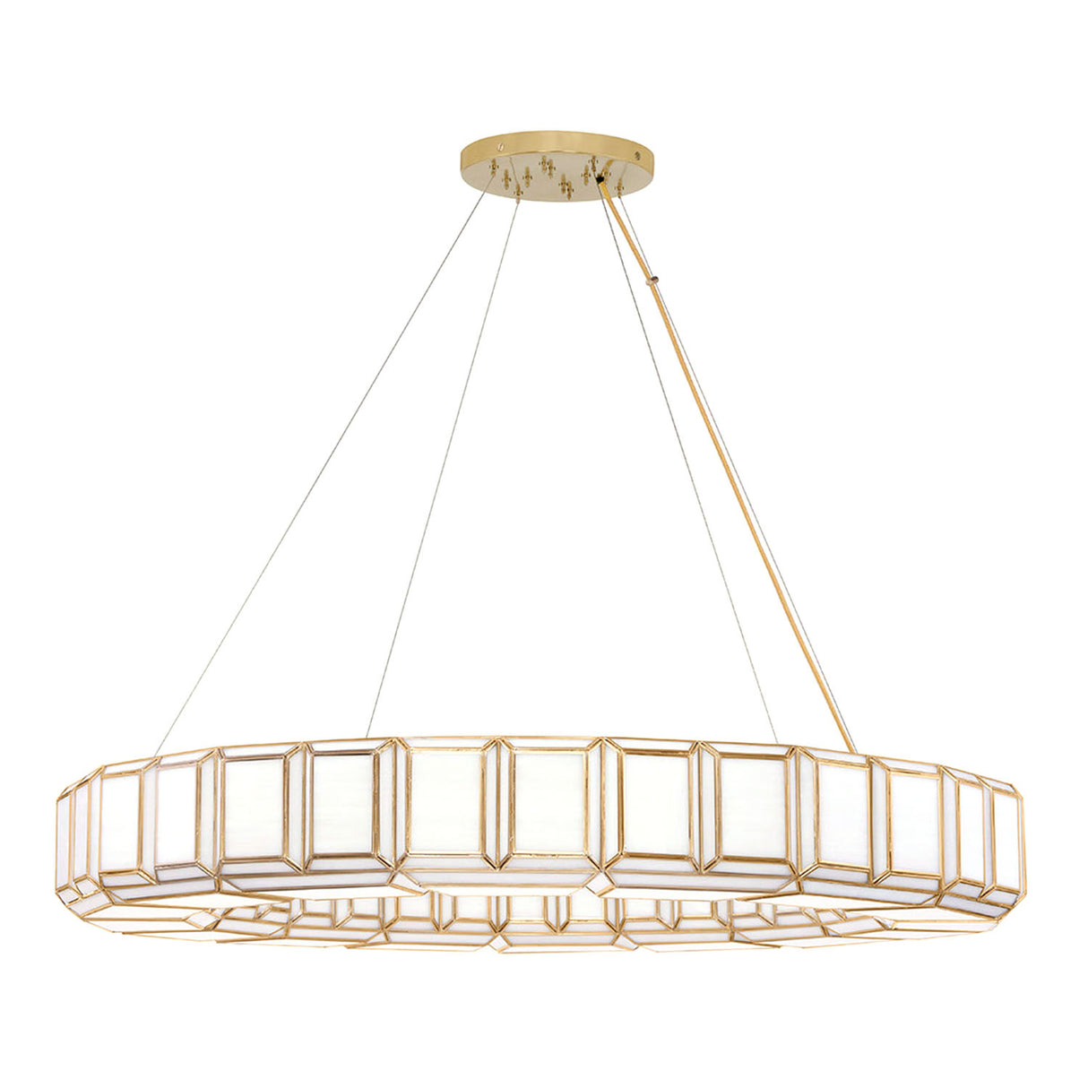 Camille 16 Light Chandelier 48", Antique Brass