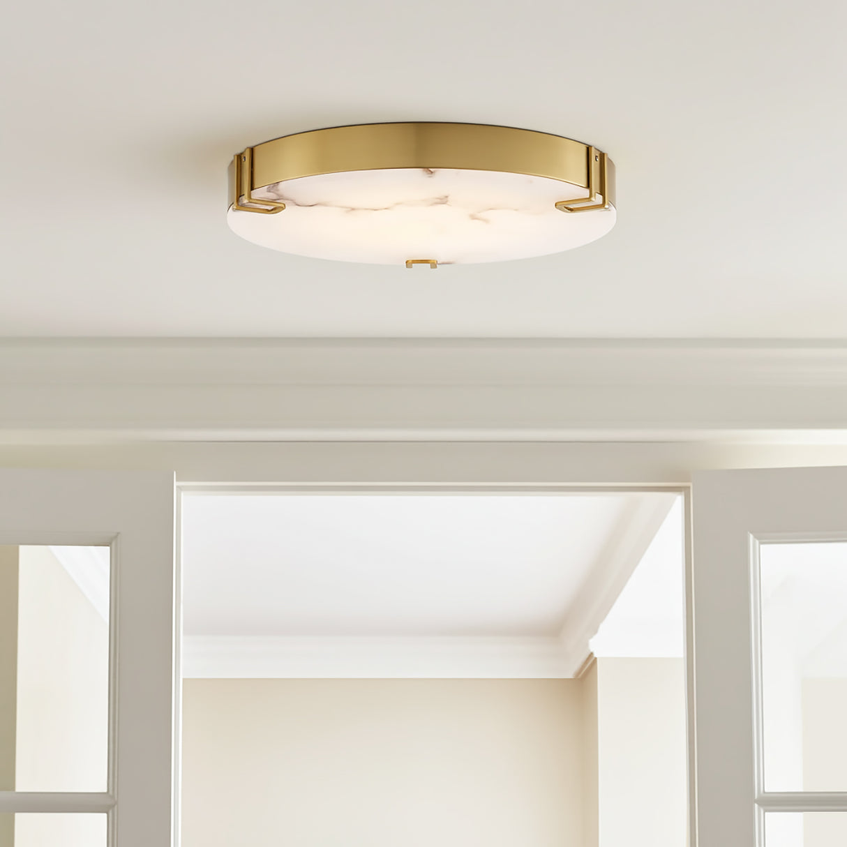 Inez LED Flush Mount 22 for Modern home with White Ceiling