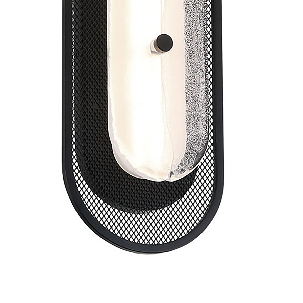 Vance LED Wall Sconce 22", Matte Black and Textured Glass