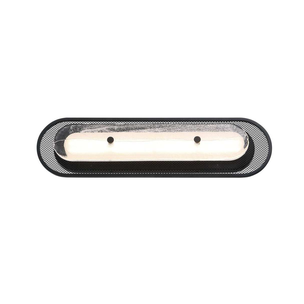 Vance LED Wall Sconce 22", Matte Black and Textured Glass