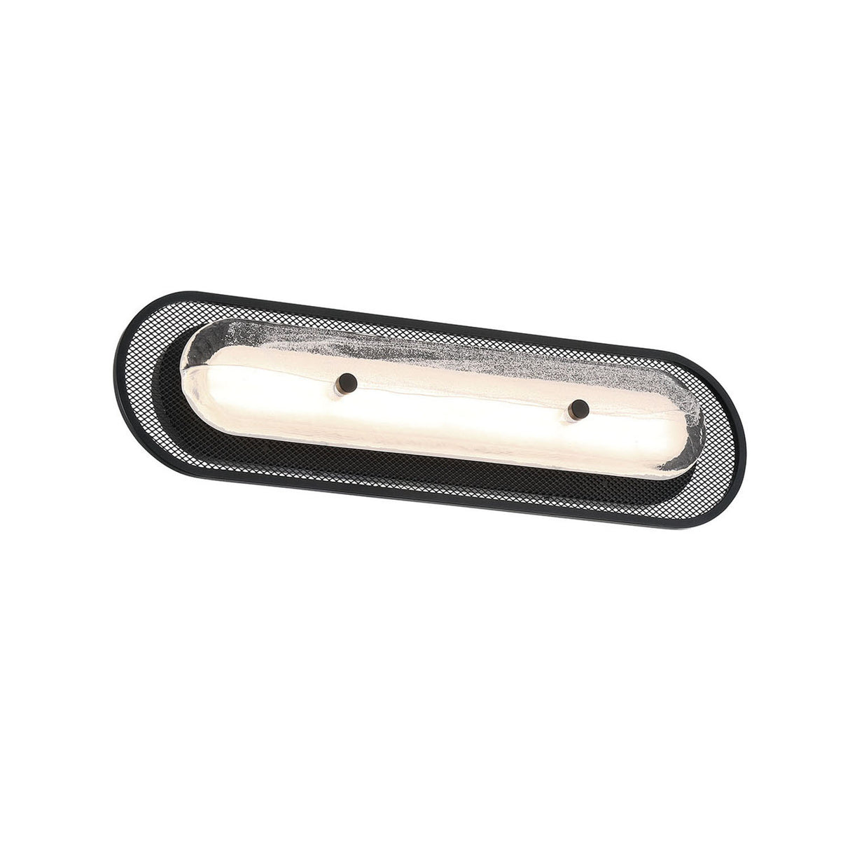 Vance LED Wall Sconce 22", Matte Black and Textured Glass