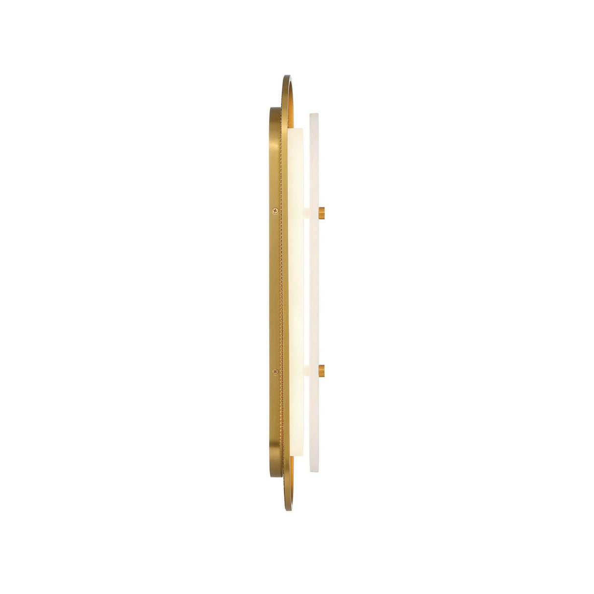 Vance LED Wall Sconce 22", Brass and Alabaster
