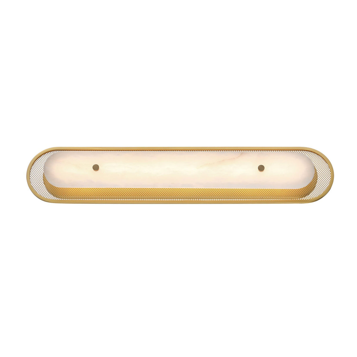 Vance LED Wall Sconce 30", Brass and Alabaster