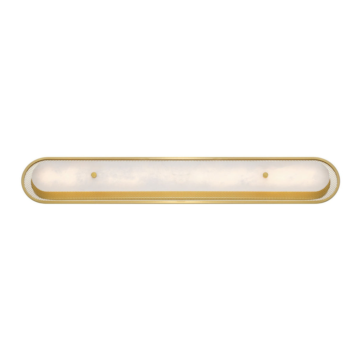 Vance LED Wall Sconce 38", Brass and Alabaster