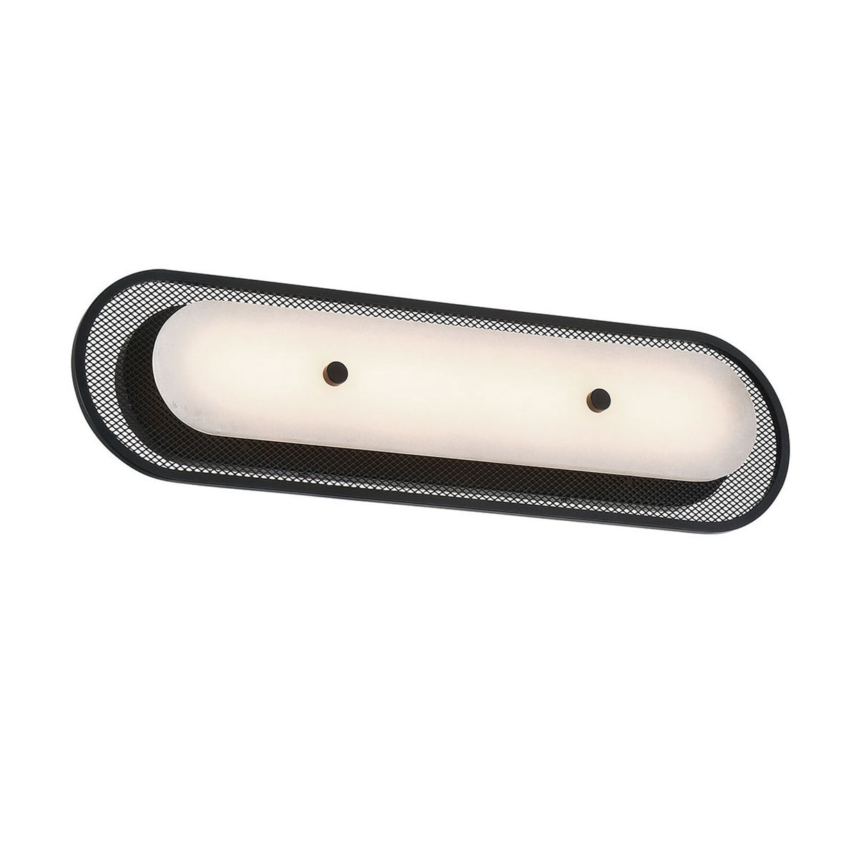 Vance LED Wall Sconce 22", Matte Black and Alabaster