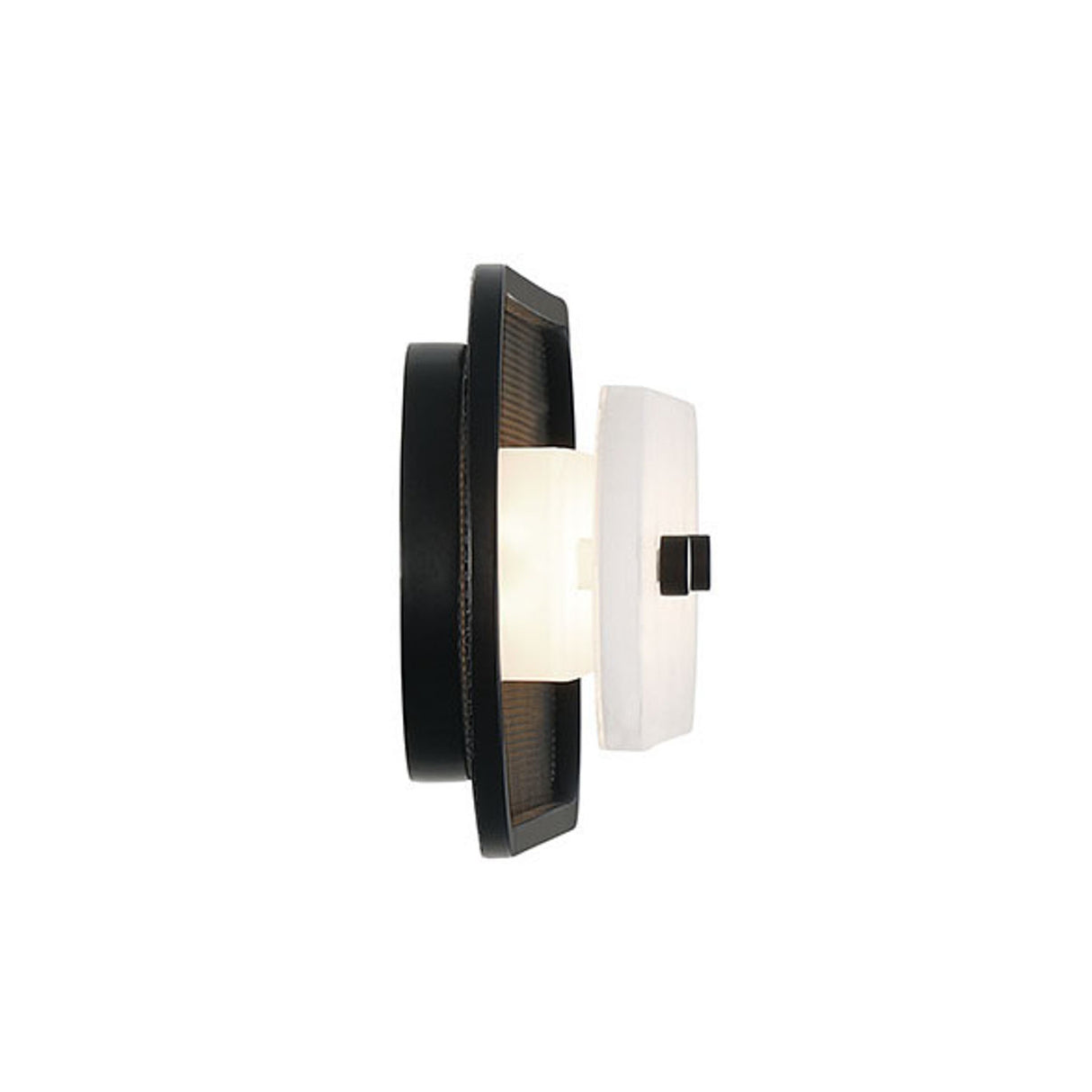 Vance LED Wall Sconce 22", Matte Black and Alabaster