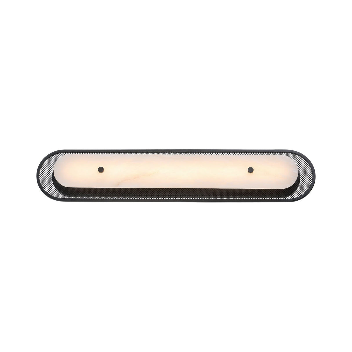 Vance LED Wall Sconce 30", Matte Black and Alabaster