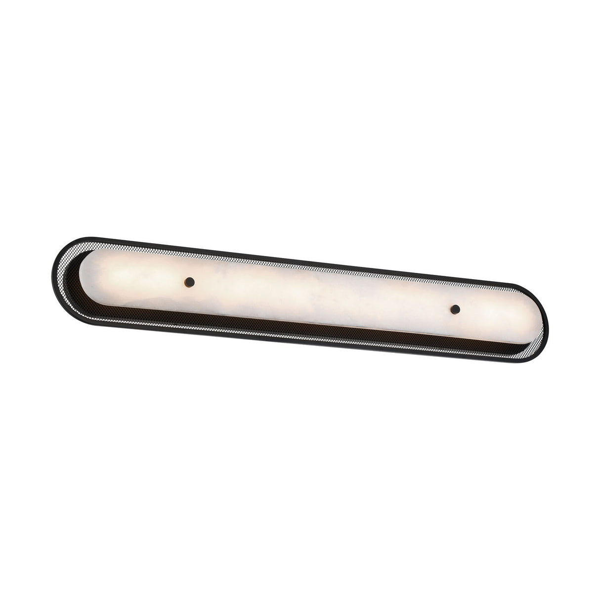 Vance LED Wall Sconce 38", Matte Black and Alabaster