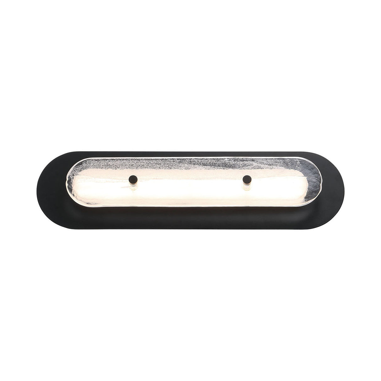 Vance LED Outdoor Wall Light 22", Black and Textured Glass