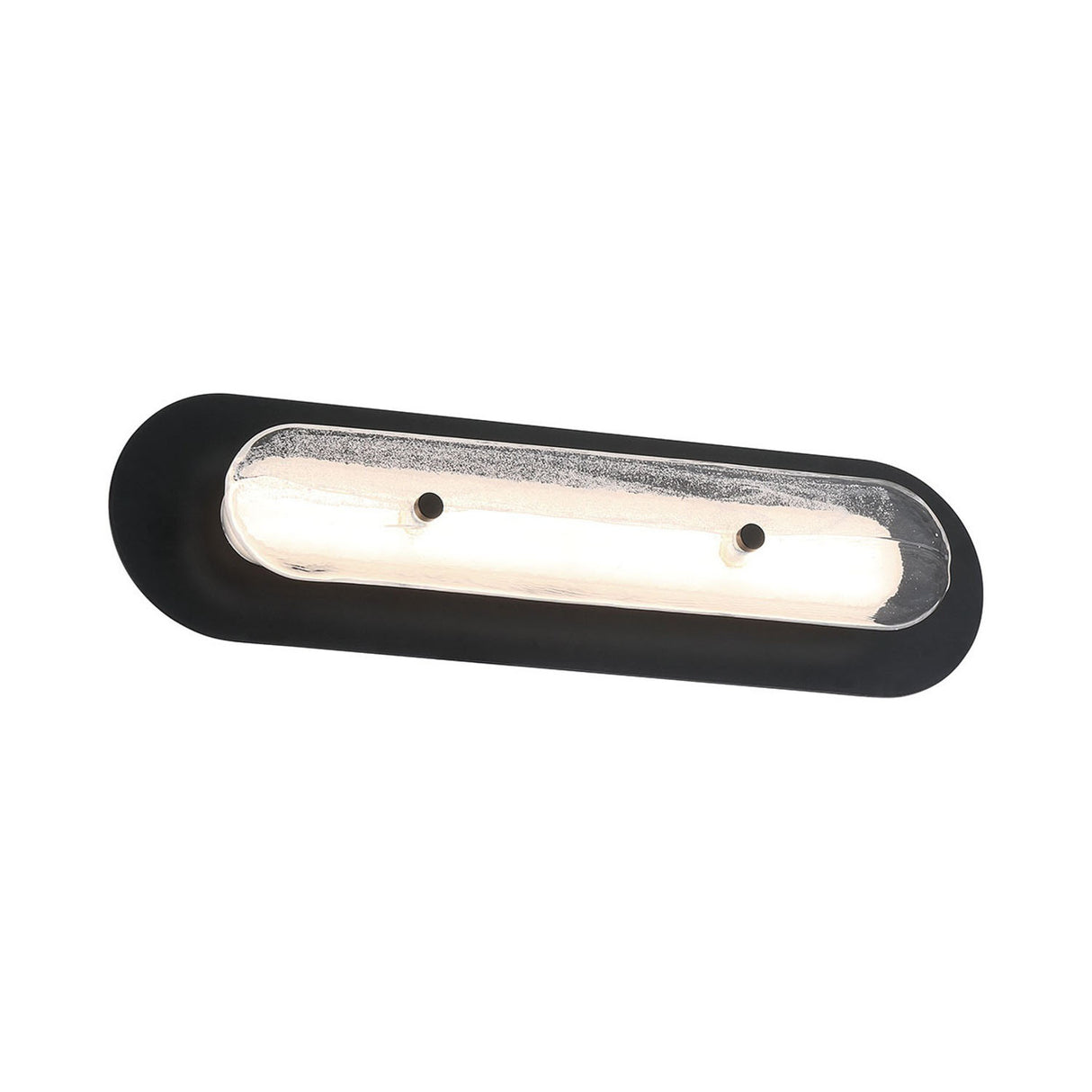 Vance LED Outdoor Wall Light 22", Black and Textured Glass