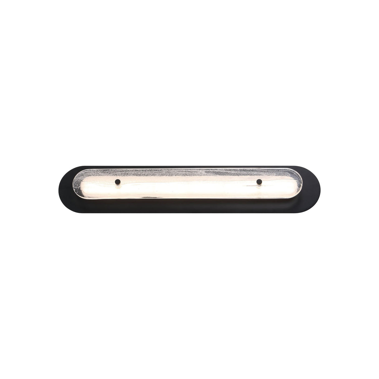 Vance LED Outdoor Wall Light 30", Black and Textured Glass