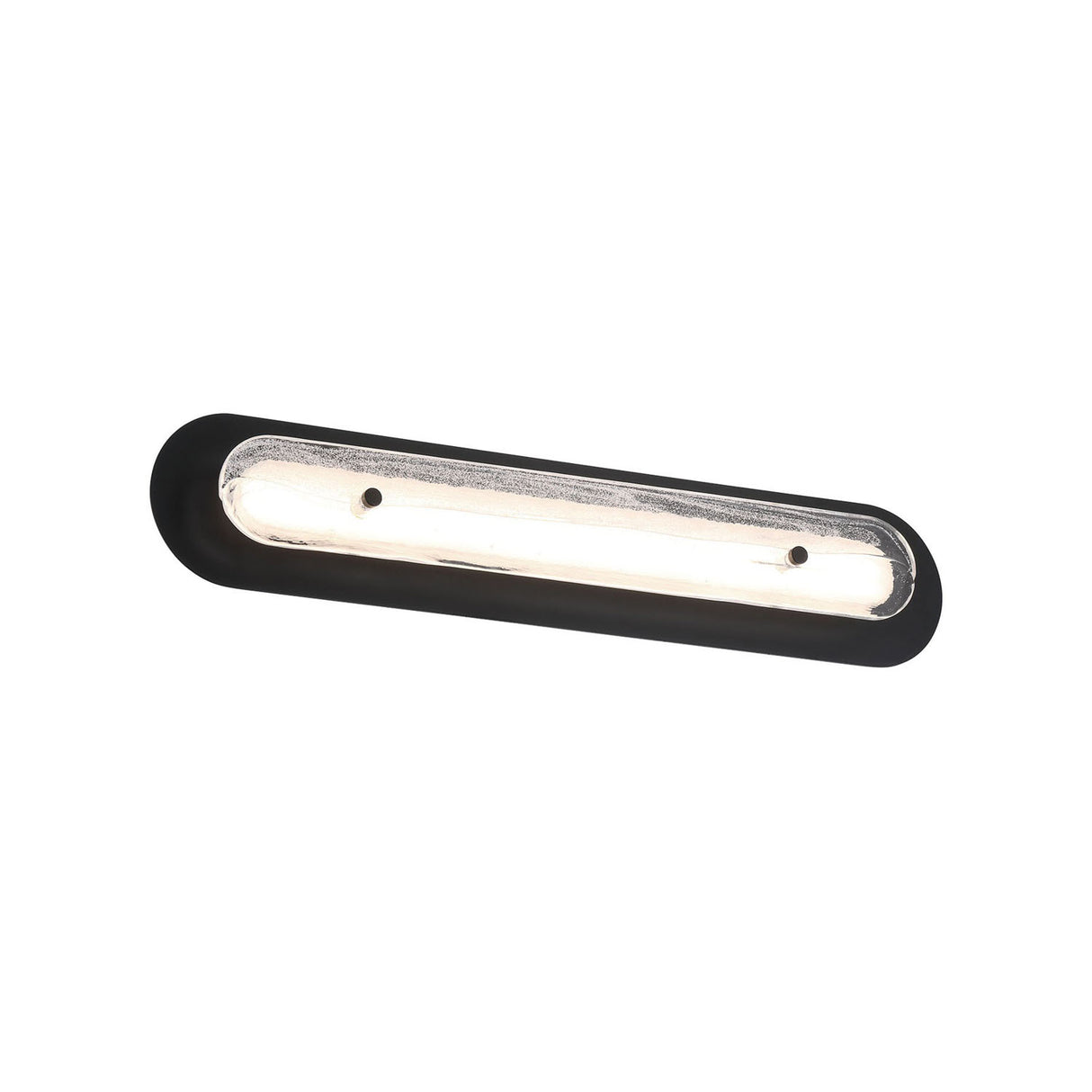 Vance LED Outdoor Wall Light 30", Black and Textured Glass