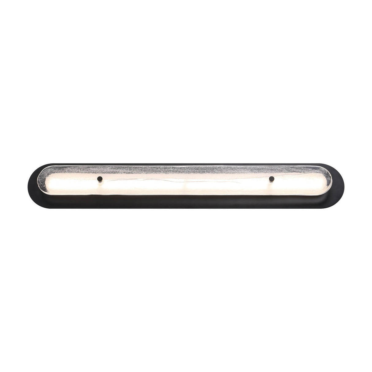 Vance LED Outdoor Wall Light 38", Black With Textured Glass