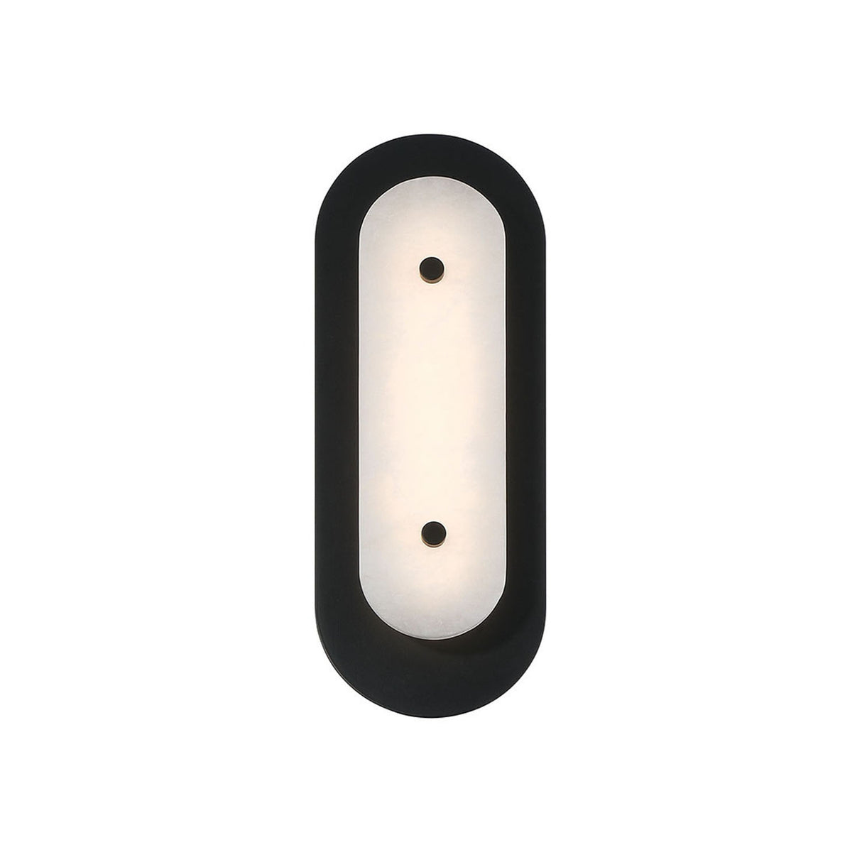 Vance LED Outdoor Wall Light 16", Black and Alabaster