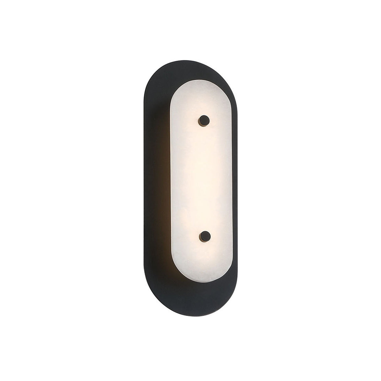 Vance LED Outdoor Wall Light 16", Black and Alabaster