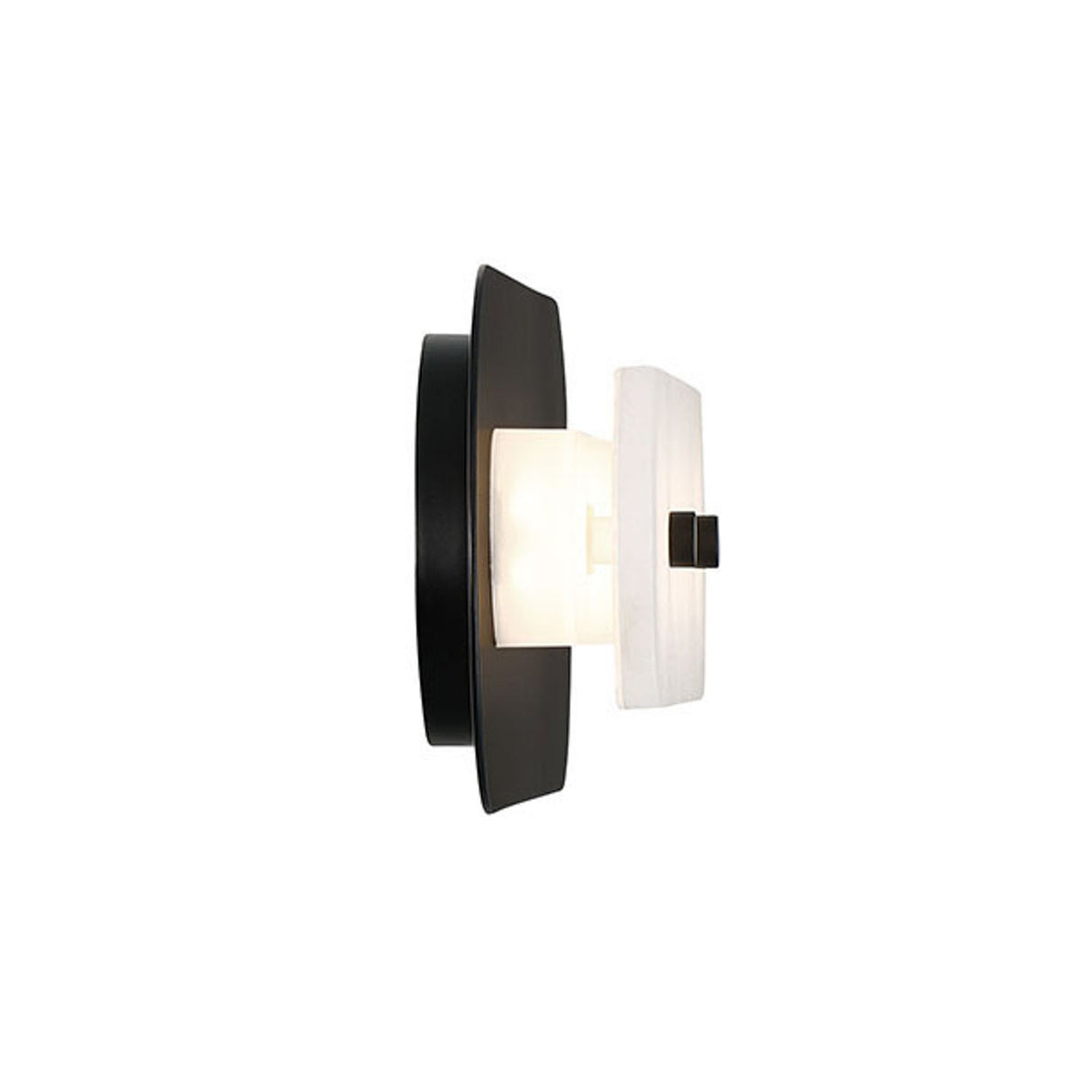 Vance LED Outdoor Wall Light 22", Black and Alabaster