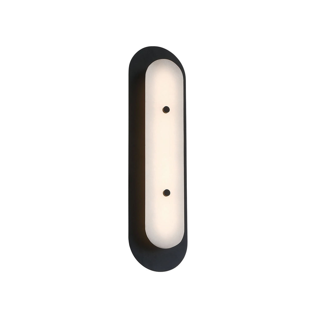 Vance LED Outdoor Wall Light 22", Black and Alabaster
