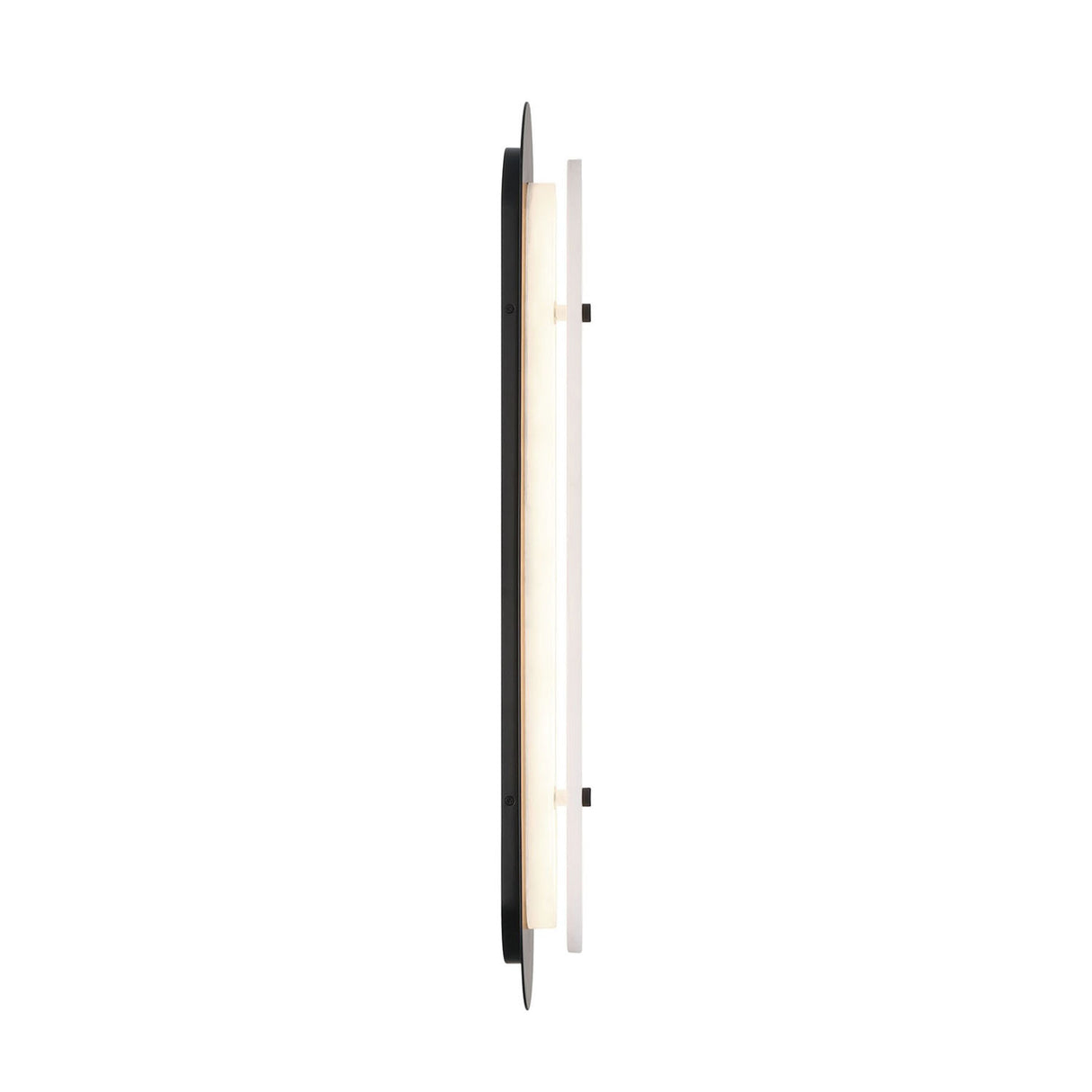 Vance LED Outdoor Wall Light 30", Black and Alabaster