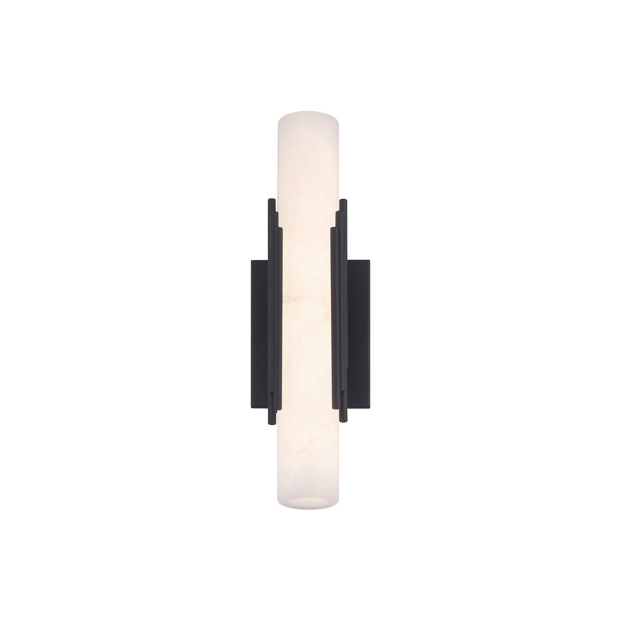 Delya Indoor/Outdoor LED Wall Sconce 16", Urban Bronze and Alabaster