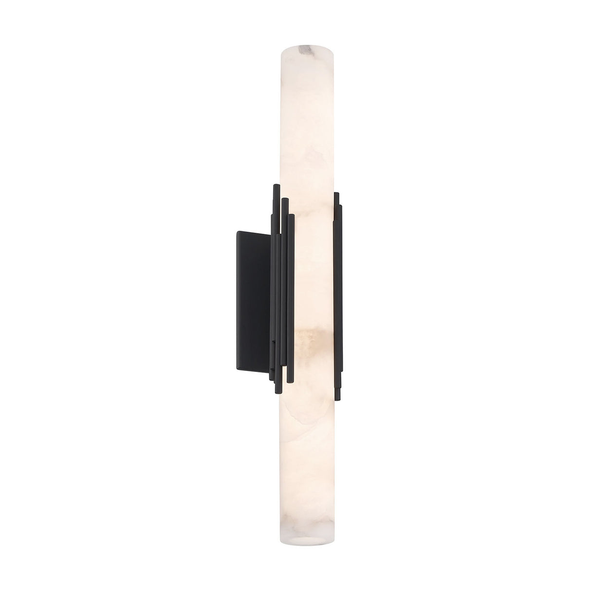 Delya Indoor/Outdoor LED Wall Sconce 22", Urban Bronze and Alabaster