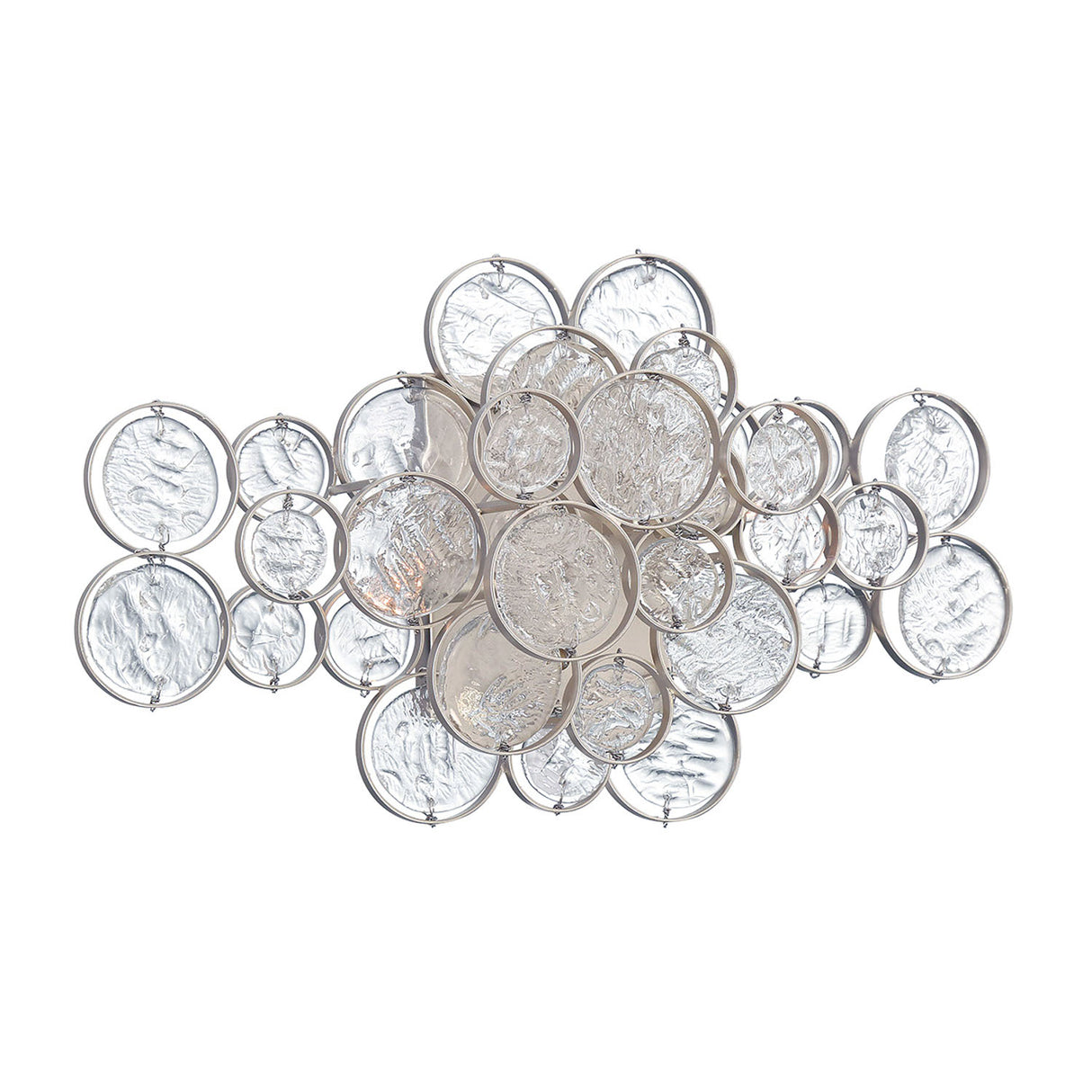 Denali Wall Sconce 18", Champagne Silver with Clear Glass