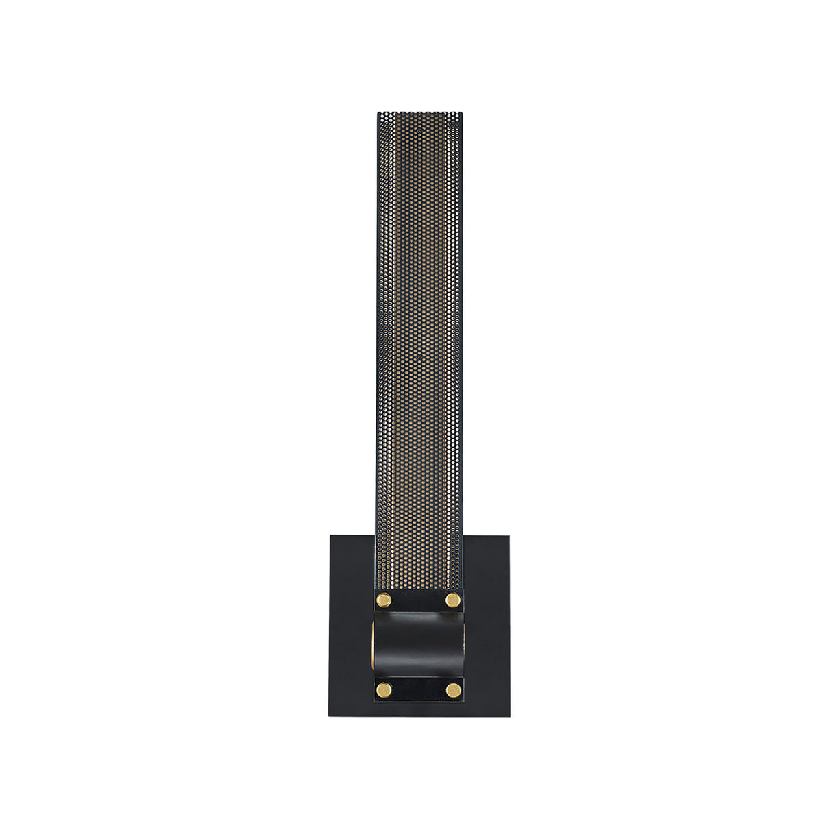 Lune LED Wall Sconce 16", Brass and Black