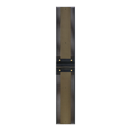 Lune LED Outdoor Wall Light 31", Brass and Black