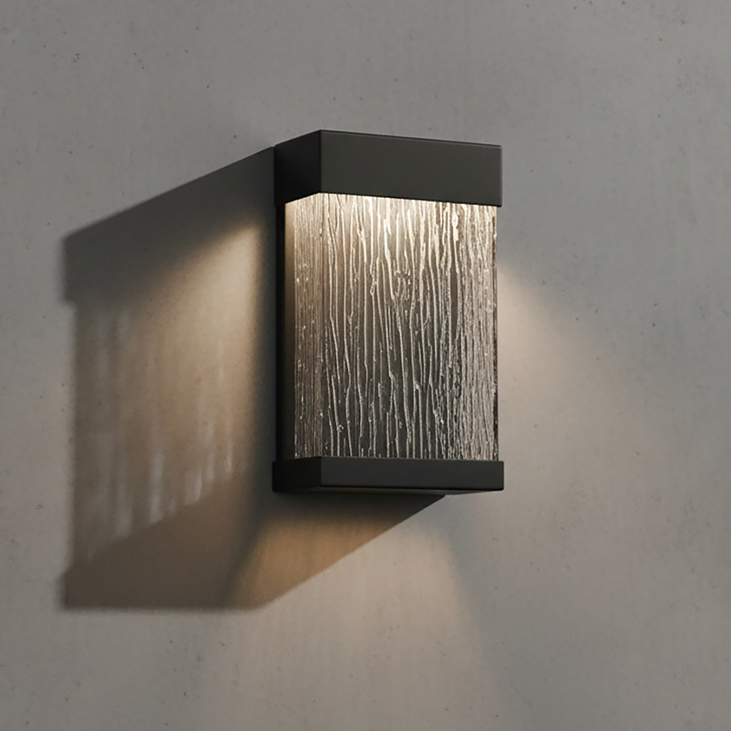 Palisade LED Outdoor Wall Light 12" for Modern home with Gray Siding
