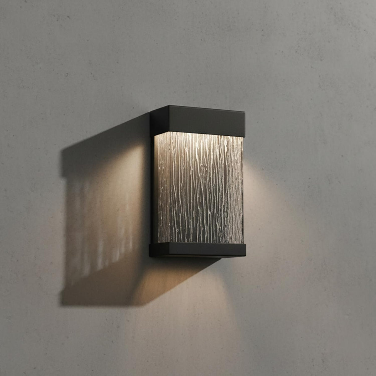 Palisade LED Outdoor Wall Light 12", Black