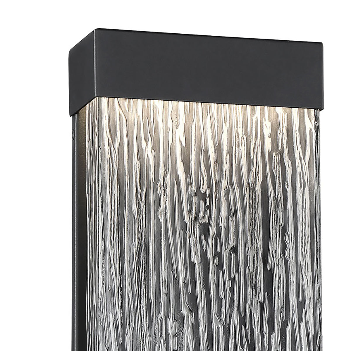 Palisade LED Outdoor Wall Light 12", Black
