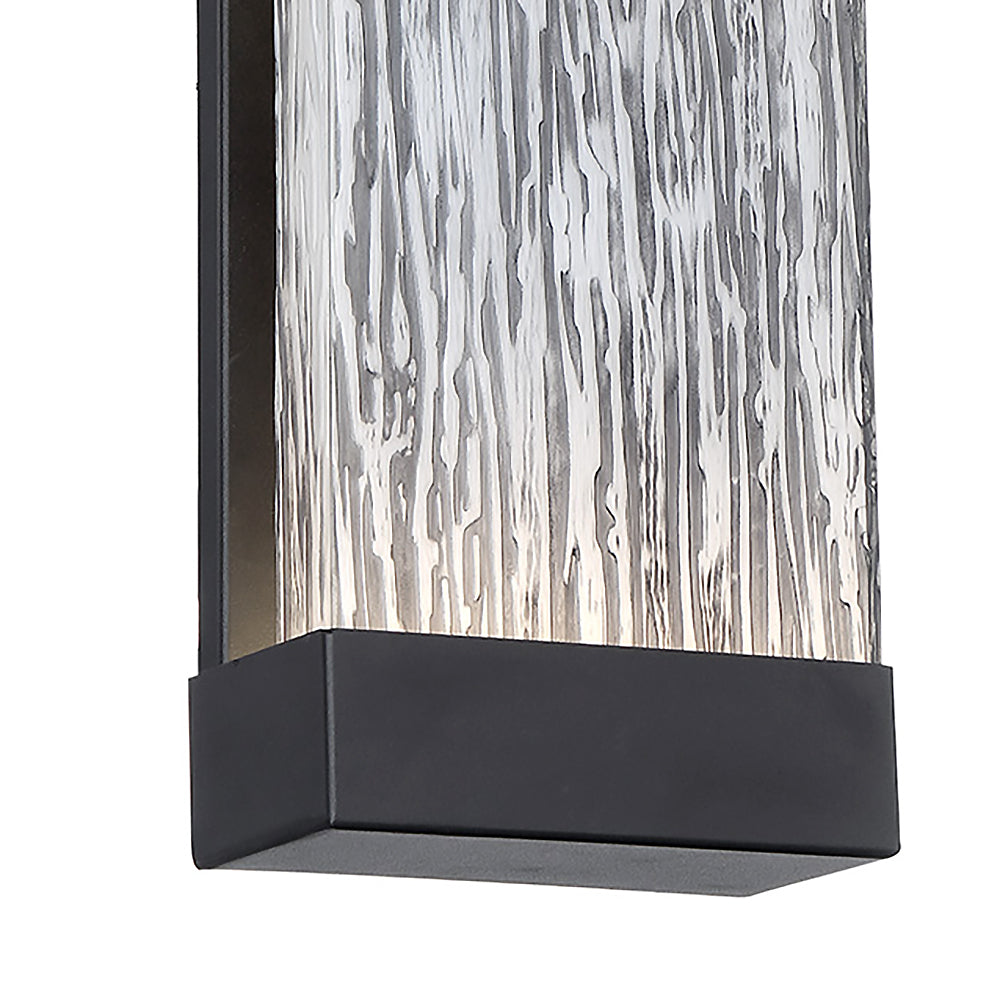 Palisade LED Outdoor Wall Light 17",  Black