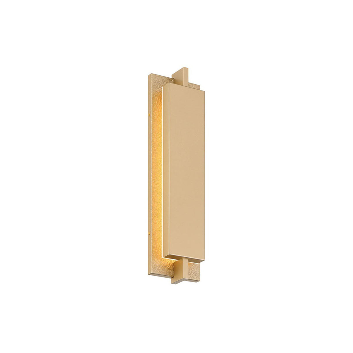 Rye LED Outdoor Wall Light 21", Textured Gold