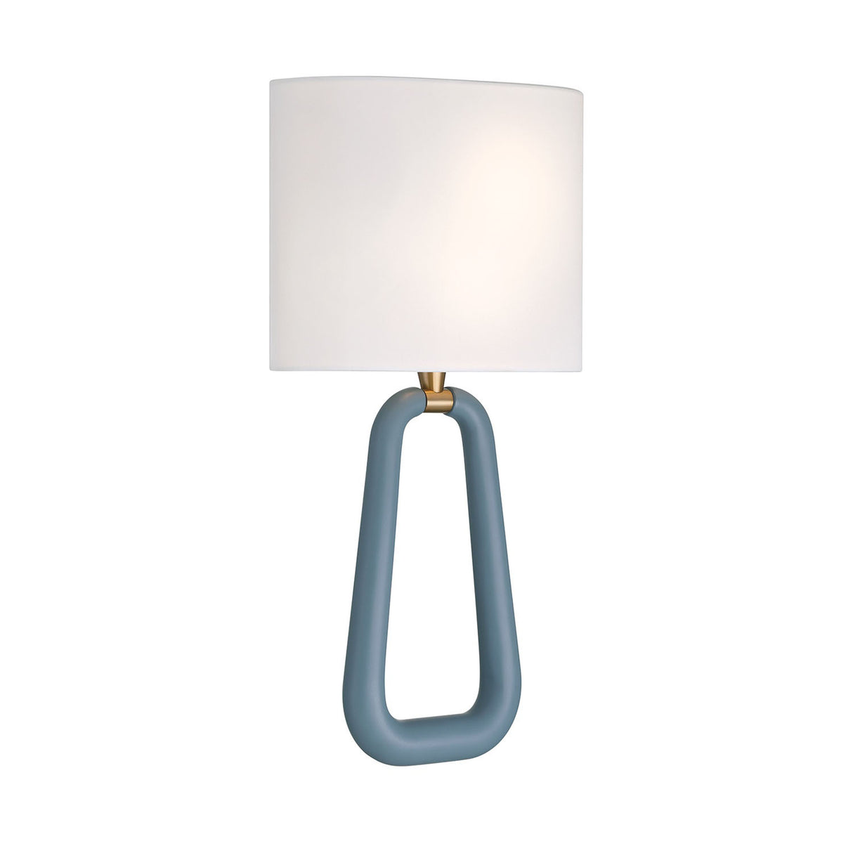 Boden Wall Sconce 20", French Blue and Brass