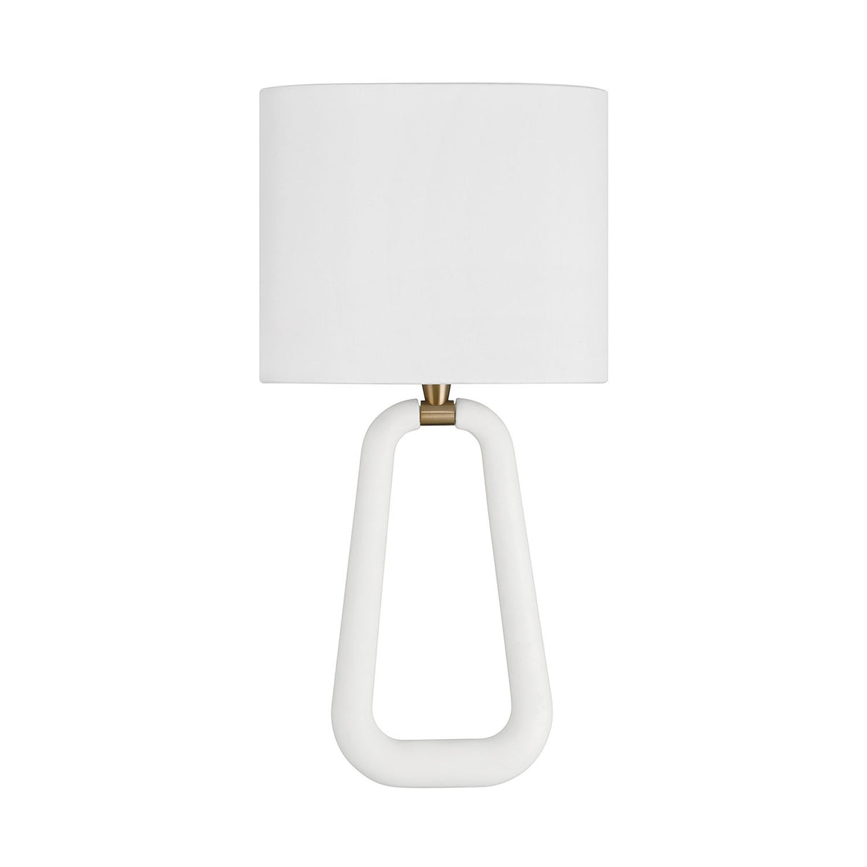 Boden Wall Sconce 20", Matte White and Brass