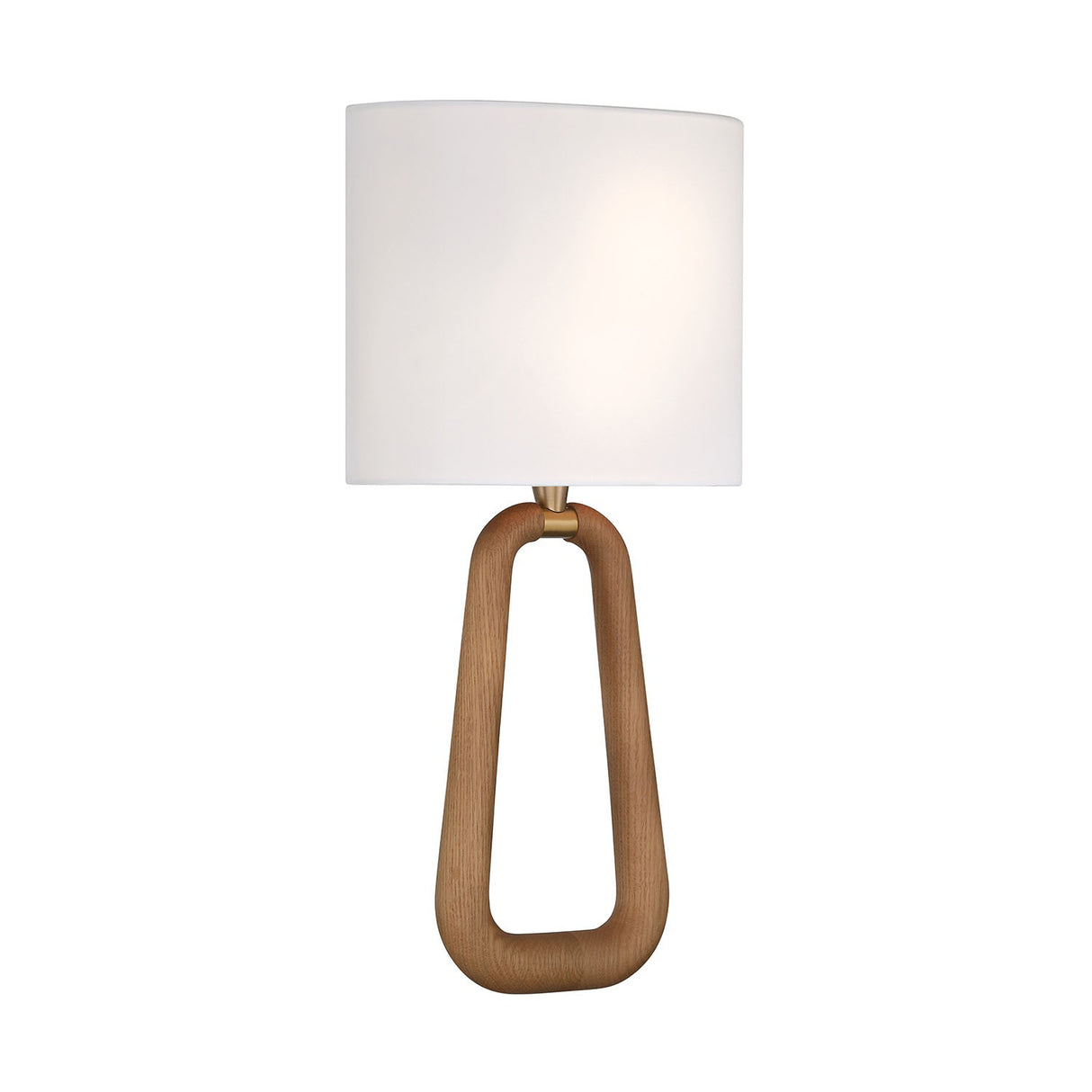 Boden Wall Sconce 20", Natural Wood and Brass