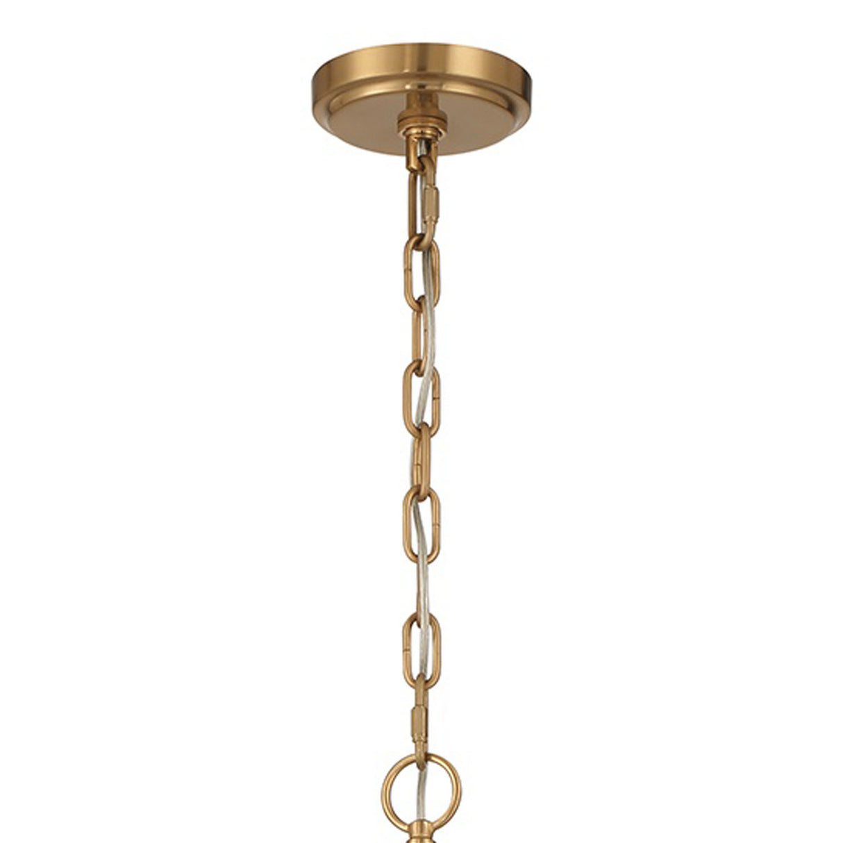 Brielle 13 Light Chandelier 22", White Art Glass with Aged Brass